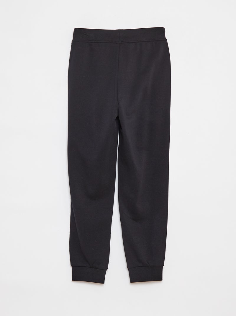 Joggers tinta unita con vita elasticizzata nero - Kiabi