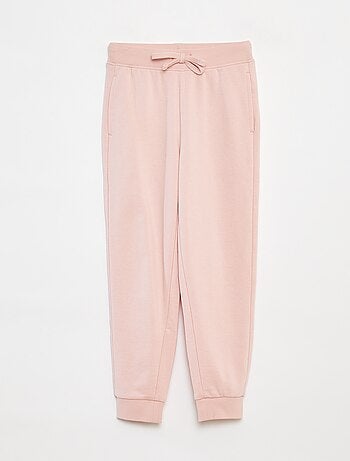 Joggers tinta unita con vita elasticizzata