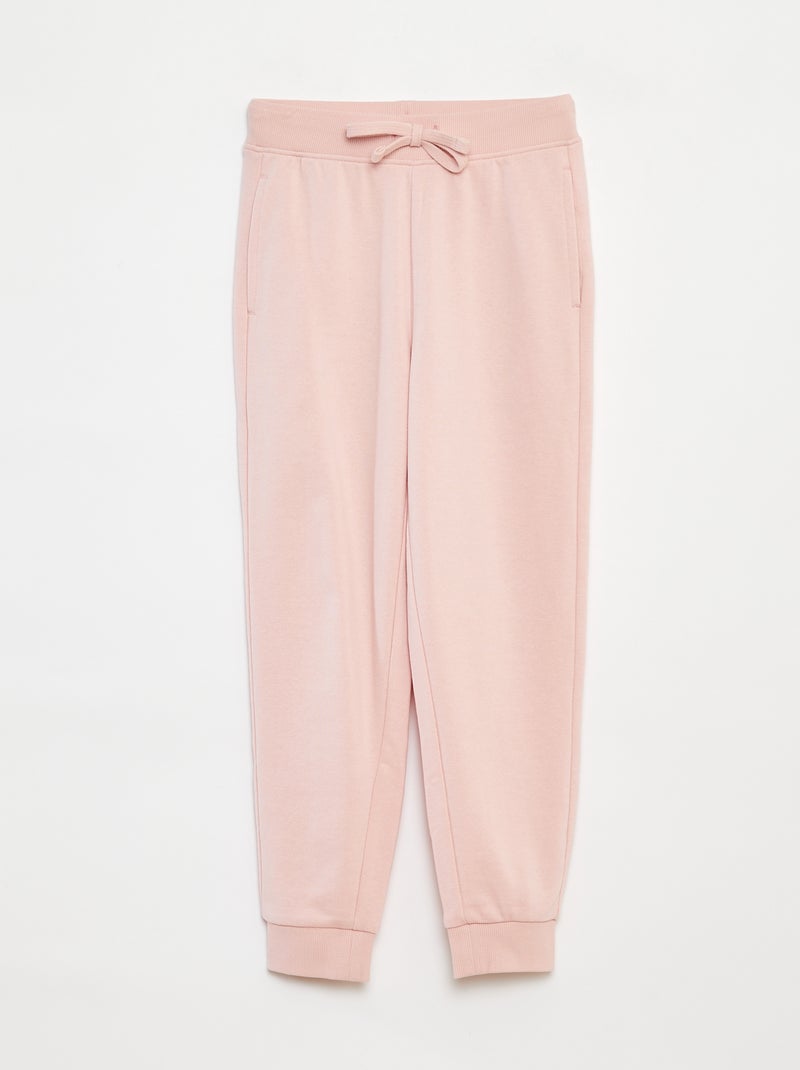 Joggers tinta unita con vita elasticizzata Rosa - Kiabi