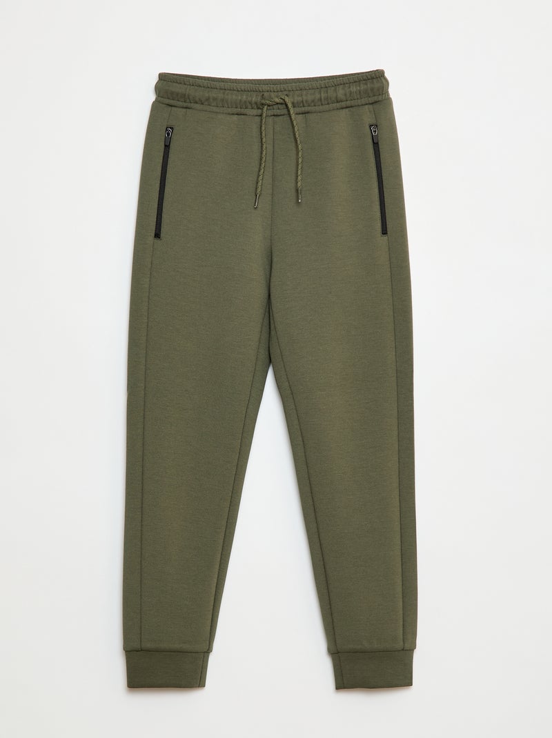 Joggers tipo neoprene Verde - Kiabi