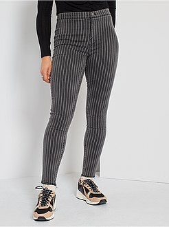 Ragazza 10-18 anni - Joggers vita alta a righe - Kiabi
