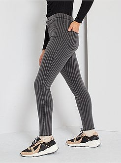 Ragazza 10-18 anni - Joggers vita alta a righe - Kiabi
