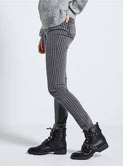 Ragazza 10-18 anni - Joggers vita alta a righe - Kiabi