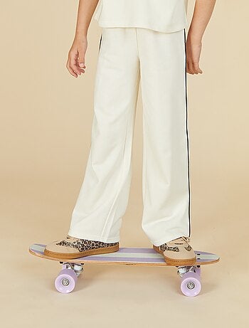 Joggers wide leg con vita elasticizzata