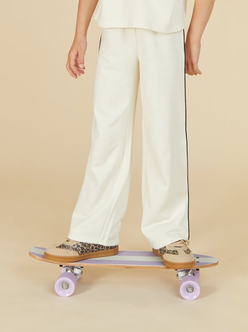 Joggers wide leg con vita elasticizzata - Kiabi