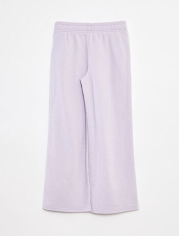 Joggers wide leg con vita elasticizzata