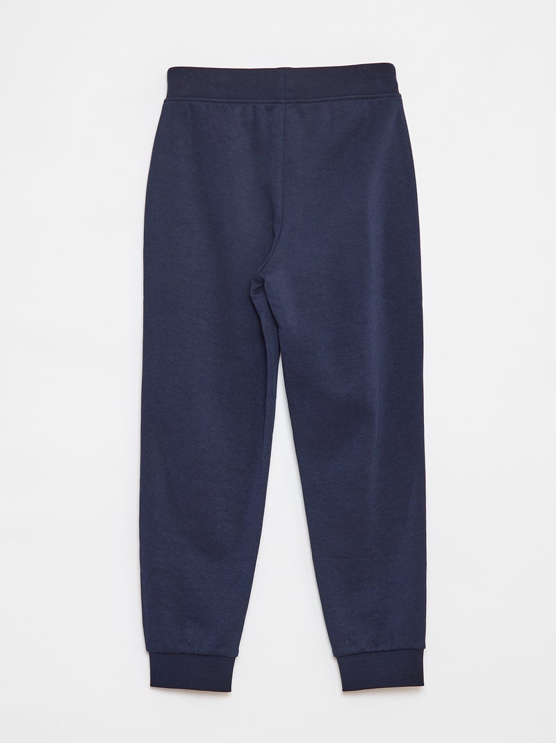 Jogging a tinta unita con vita elasticizzata blu - Kiabi