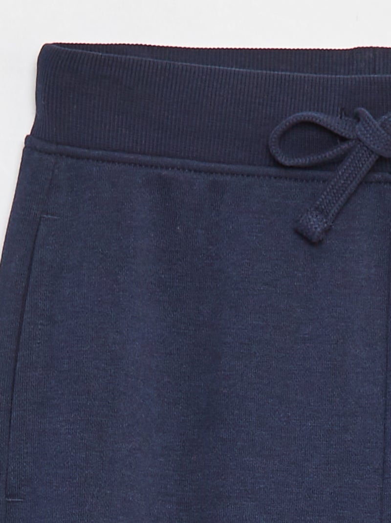 Jogging a tinta unita con vita elasticizzata blu - Kiabi