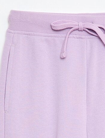 Jogging a tinta unita con vita elasticizzata