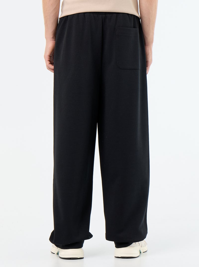 Jogging ampio in felpa leggera Nero - Kiabi