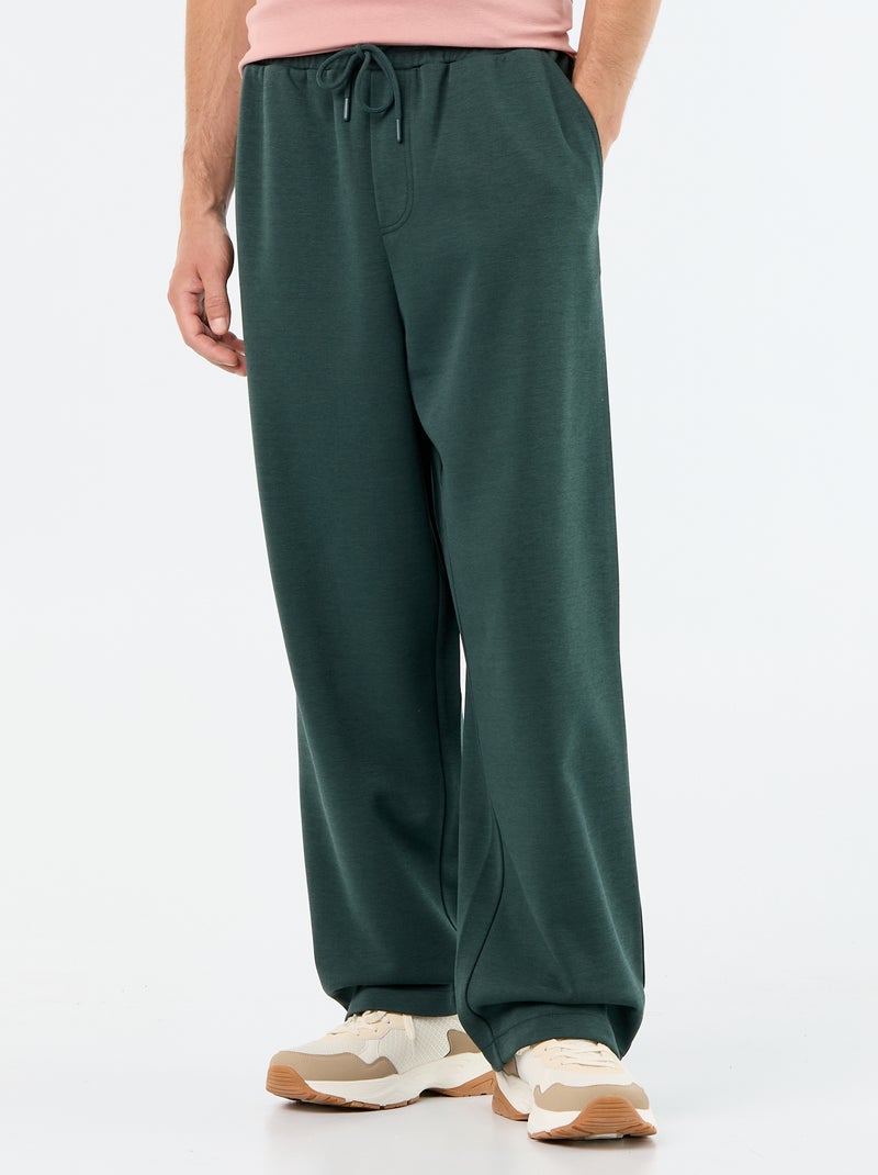 Jogging ampio in felpa leggera Verde - Kiabi