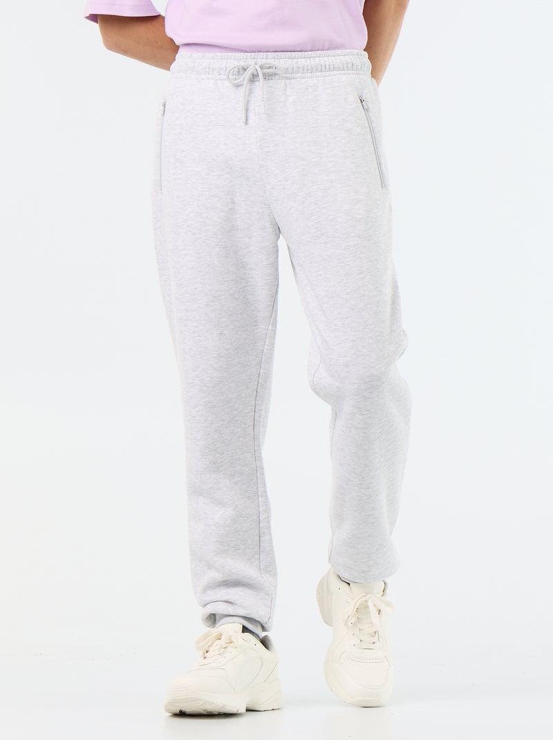 Jogging basico tinta unita Grigio - Kiabi