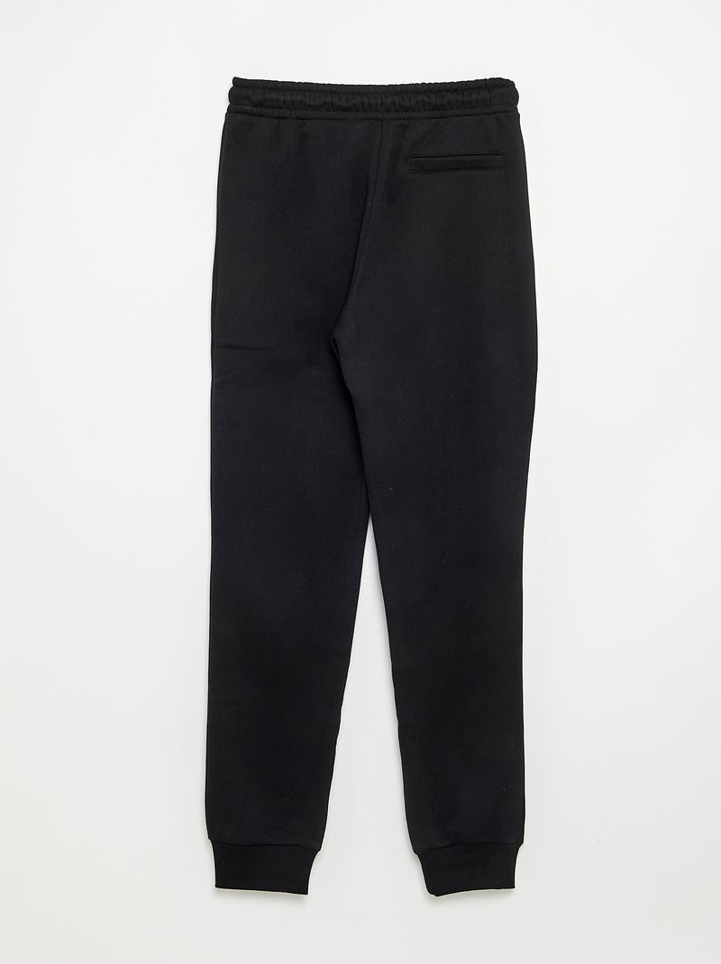 Jogging basico tinta unita Nero - Kiabi