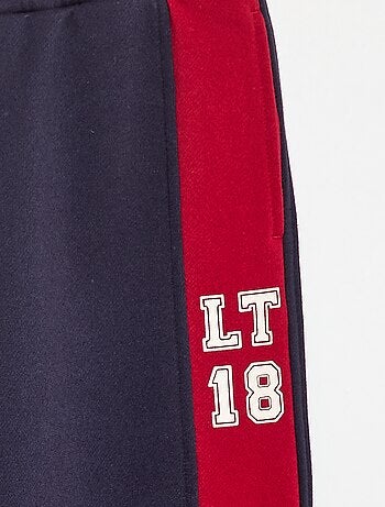 Pantaloni da jogging con bande a contrasto