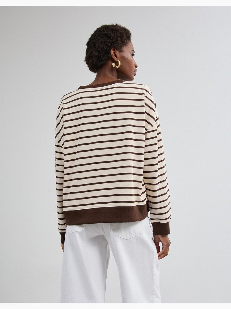 Jogging con felpa, mo fashion Marrone - Kiabi