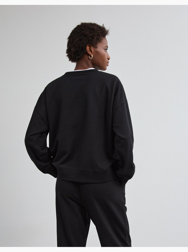 Jogging con felpa, mo fashion Nero - Kiabi