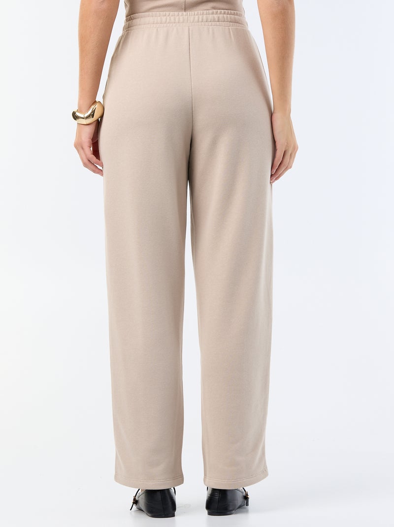 Jogging in maglia pesante Beige - Kiabi