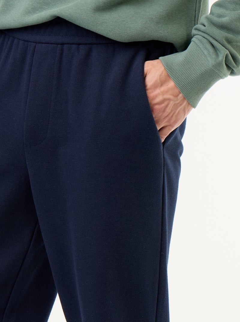 Jogging in piqué Blu - Kiabi