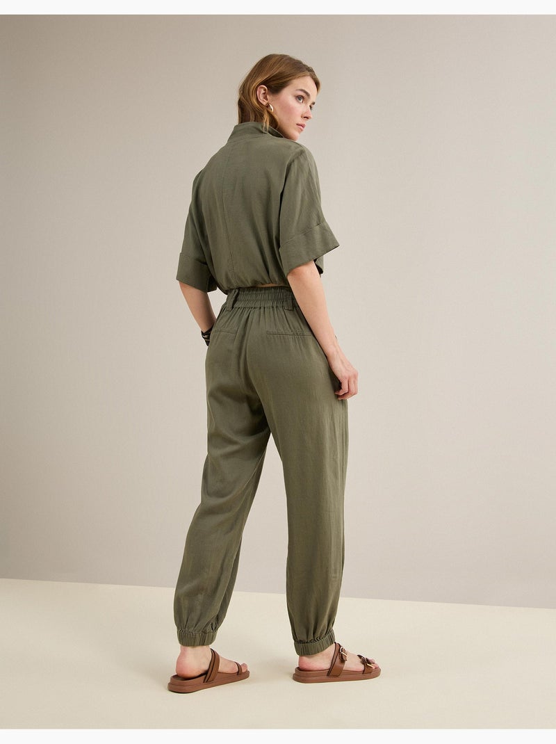 Jogging per lino, mo fashion Verde - Kiabi