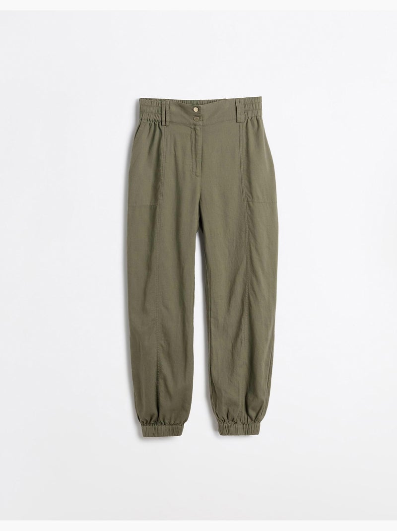 Jogging per lino, mo fashion Verde - Kiabi