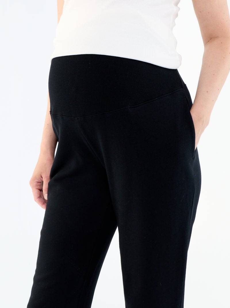 Jogging premaman in french terry Nero - Kiabi