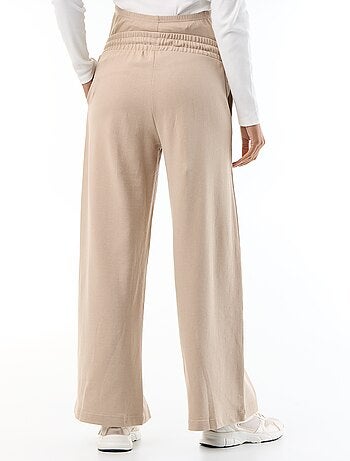 Jogging premaman wide leg in french terry
