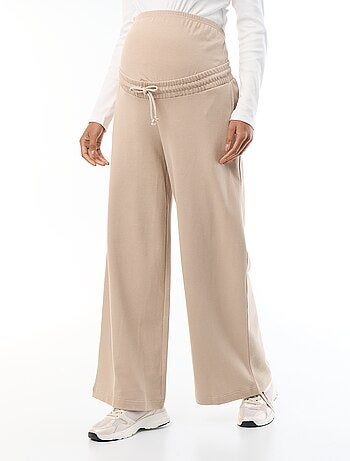 Jogging premaman wide leg in french terry
