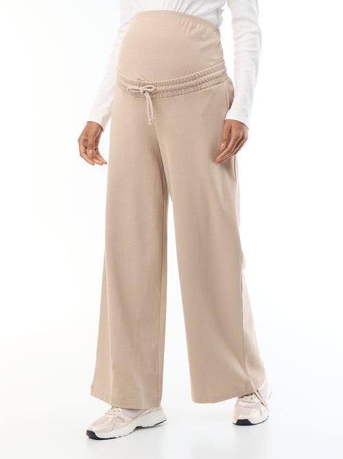 Jogging premaman wide leg in french terry - Kiabi Jogging premaman wide leg in french terry - Kiabi