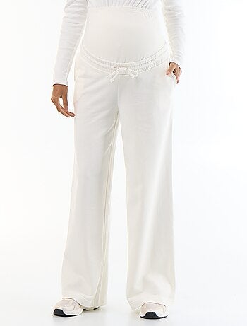 Jogging premaman wide leg in french terry