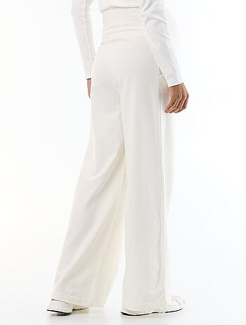 Jogging premaman wide leg in french terry