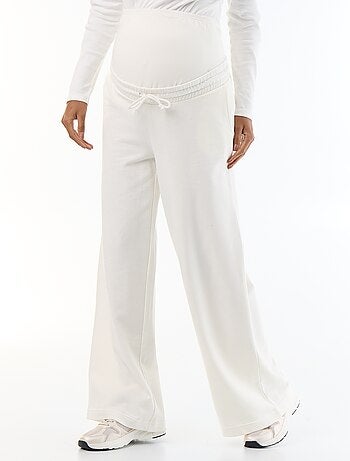 Jogging premaman wide leg in french terry