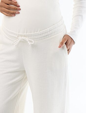 Jogging premaman wide leg in french terry