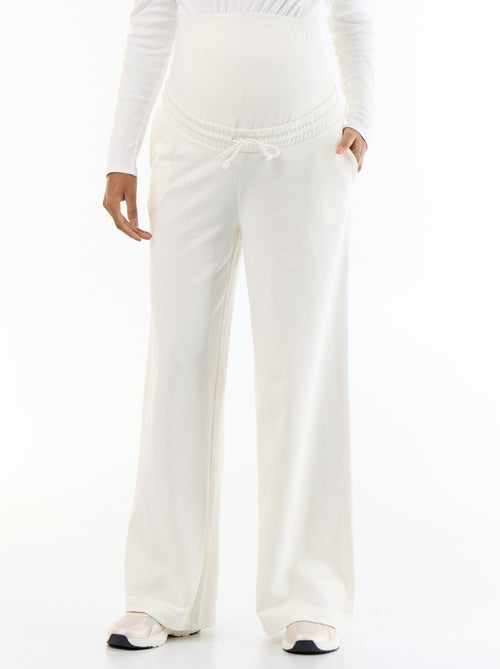Jogging premaman wide leg in french terry - Kiabi