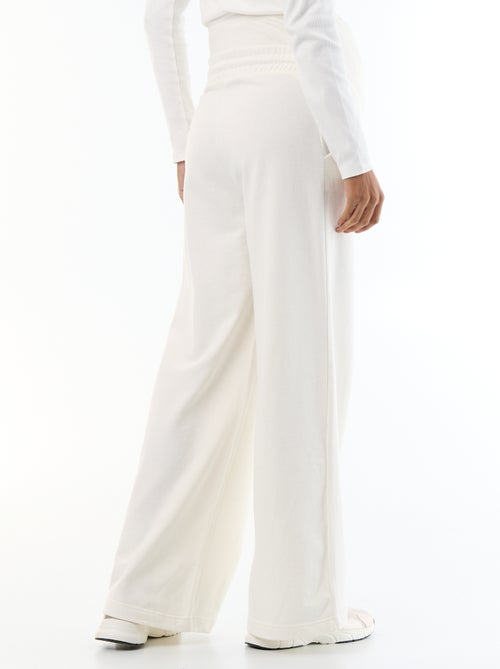Jogging premaman wide leg in french terry - Kiabi
