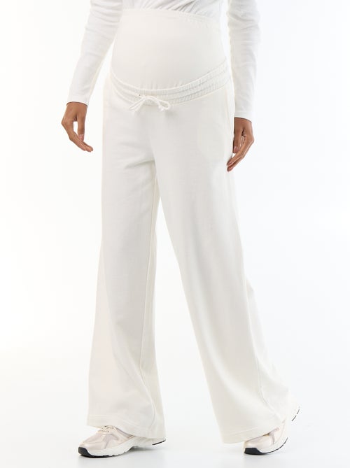 Jogging premaman wide leg in french terry - Kiabi