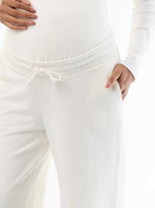 Jogging premaman wide leg in french terry - Kiabi