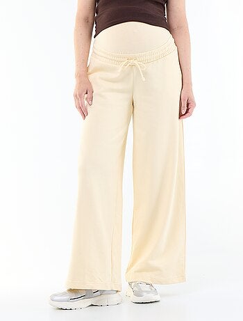 Jogging premaman wide leg in french terry