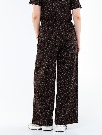 Jogging premaman wide leg in french terry