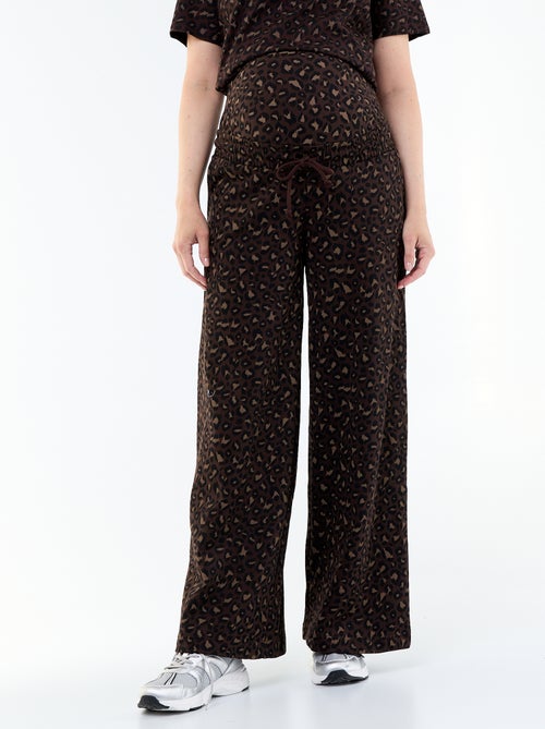 Jogging premaman wide leg in french terry - Kiabi Jogging premaman wide leg in french terry - Kiabi