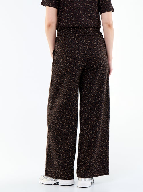 Jogging premaman wide leg in french terry - Kiabi Jogging premaman wide leg in french terry - Kiabi