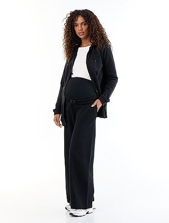 Jogging premaman wide leg in french terry