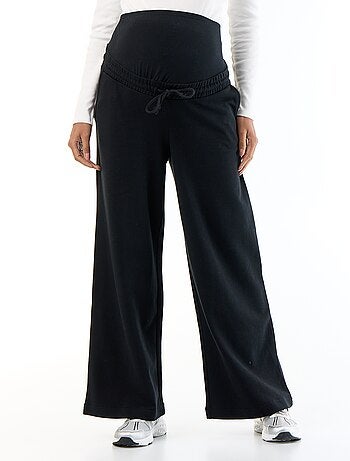 Jogging premaman wide leg in french terry