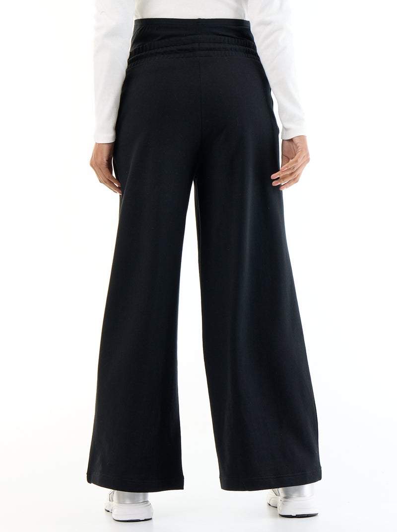 Jogging premaman wide leg in french terry Nero - Kiabi