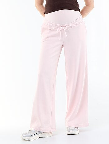 Jogging premaman wide leg in french terry