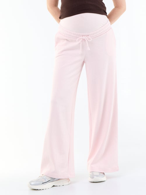 Jogging premaman wide leg in french terry - Kiabi