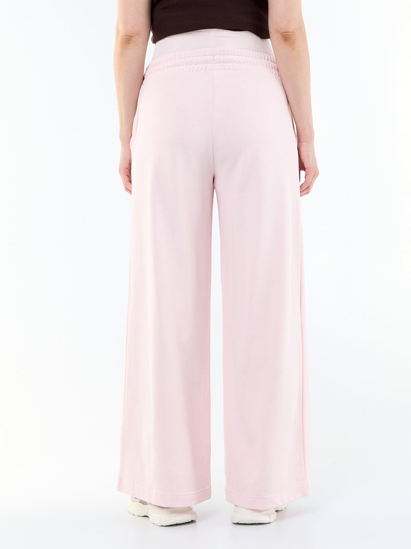 Jogging premaman wide leg in french terry Rosa - Kiabi