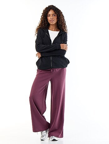 Jogging premaman wide leg in french terry
