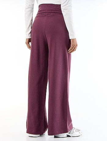 Jogging premaman wide leg in french terry