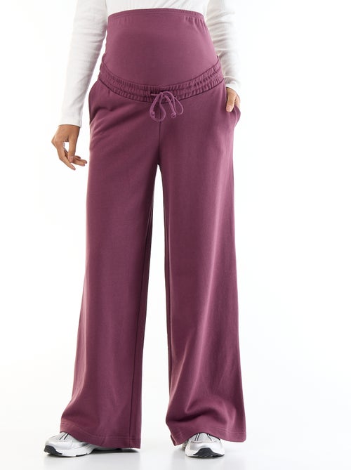 Jogging premaman wide leg in french terry - Kiabi Jogging premaman wide leg in french terry - Kiabi