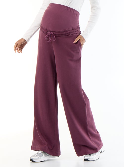 Jogging premaman wide leg in french terry - Kiabi Jogging premaman wide leg in french terry - Kiabi